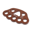 36KN Aluminum Alloy Paw Rigging Plate Multi Anchor Holes Device for Tree Arborist Caving Rescue Climbing Aerial Dance Yoga Mountaineering