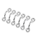 6 Piece Pad Eye, Tie Down, Kayak Deck Loops, 316 Stainless Steel