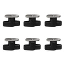6 Pieces Stainless Steel Marine Kayak Canoe Boat Screws Nuts Rail Track Spare Replacement Tool