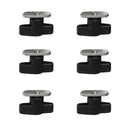 6 Pieces Stainless Steel Marine Kayak Canoe Boat Screws Nuts Rail Track Spare Replacement Tool