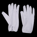 1 Pair Professional Snooker / Pool Billiard Referee Gloves White Cotton
