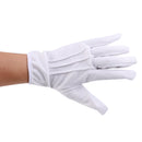 1 Pair Professional Snooker / Pool Billiard Referee Gloves White Cotton