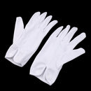 1 Pair Professional Snooker / Pool Billiard Referee Gloves White Cotton