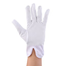 1 Pair Professional Snooker / Pool Billiard Referee Gloves White Cotton