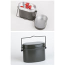Lightweight Camping Picnic Army Mess Kit Lunch Box Canteen Kettle Pot Food Cup Bowl