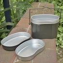 Lightweight Camping Picnic Army Mess Kit Lunch Box Canteen Kettle Pot Food Cup Bowl