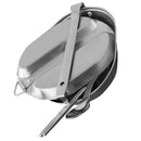 Portable Stainless Steel Food Container Long Handle Camping Picnic Lunch Box Dinner Pail Bucket