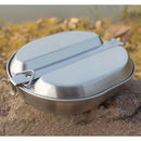 Portable Stainless Steel Food Container Long Handle Camping Picnic Lunch Box Dinner Pail Bucket