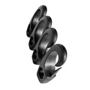 4pcs Black Nylon Clip Hooks for Kayak Canoe 6-7mm Shock Cord Marine Bungee Line