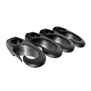 4pcs Black Nylon Clip Hooks for Kayak Canoe 6-7mm Shock Cord Marine Bungee Line