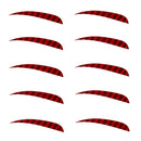 10 Pieces 5 inch Drop Left Wing Artificial Feather Arrow Fletchings Archery Hunting