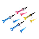 4 Pieces Magnet Tee 80mm Magnetic Flexible Golf Tees with Anchor Random