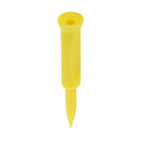 5 Pieces Plastic Castle Golf Tee 70mm Yellow - Golfer Training Tool