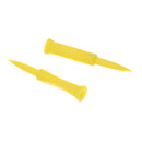5 Pieces Plastic Castle Golf Tee 70mm Yellow - Golfer Training Tool
