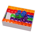 144 Pieces/Box Multicolor Billiards Snooker Pool Cue Tip Chalk Holder Case for Billiards Player Billiards Club Pool Bar