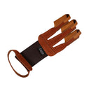 Archery Hand Finger Protective Glove Bow Arrow Hunting Glove Brown