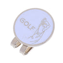 Classic Golfer Pattern Magnetic Hat Clip Golf Ball Markers Clip On Golf Cap Visors