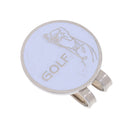 Classic Golfer Pattern Magnetic Hat Clip Golf Ball Markers Clip On Golf Cap Visors