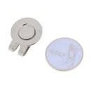 Classic Golfer Pattern Magnetic Hat Clip Golf Ball Markers Clip On Golf Cap Visors