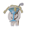 Golf Hat Clip Ball Marker Portable Blue