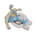 Golf Hat Clip Ball Marker Portable Blue