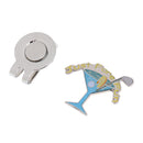 Golf Hat Clip Ball Marker Portable Blue