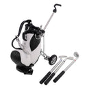 Mini Desktop Golf Cart Bag Holder And Golf Club Pen Office Desk Novelty Gift - Random Color