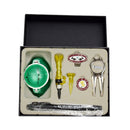 Portable Golf Gift Set Golf Ball Liner, Golf Tees, Golf Divot Repair Tool, Golf Hat Clip and Ball Marker, Marker Pen - Great for Beginner or Veteran