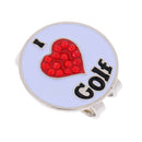 1 Piece Alloy Golf Ball Marker Hat Clip Durable Golf Gift White