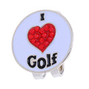 1 Piece Alloy Golf Ball Marker Hat Clip Durable Golf Gift White