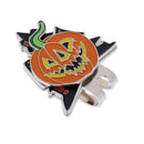 Funny Halloween Pumpkin Magnetic Hat Clip Golf Ball Marker Fit for Golf Cap Visor