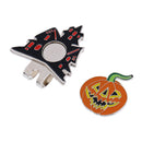 Funny Halloween Pumpkin Magnetic Hat Clip Golf Ball Marker Fit for Golf Cap Visor