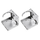 Set of Two Portable Plastic Folding Beverage Drink Cup Holder
