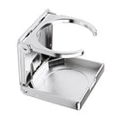 Set of Two Portable Plastic Folding Beverage Drink Cup Holder