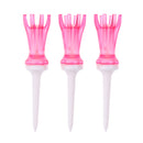 Set of 3 Durable Plastic Golf Ball Tees Claw Tee Golfer Training Tool 68mm/2.7" - Random Color