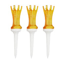 Set of 3 Durable Plastic Golf Ball Tees Claw Tee Golfer Training Tool 68mm/2.7" - Random Color