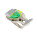 Golf Ball Marker Alloy Golf Hat Clip Green