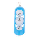 3 Pieces/Set Professional Golf Balls with Clip-on Golf Ball Holder Practice Tournament Gift