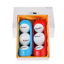 6 Pieces/Set Professional Golf Balls with 2 Hanging Clips Practice Tournament Gift