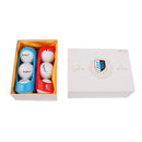 6 Pieces/Set Professional Golf Balls with 2 Hanging Clips Practice Tournament Gift