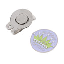 Sturdy Bling Bling Rhinestones Magnetic Hat Clip Golf Ball Marker Clip Onto Cap Visor Golfer Gift