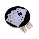 1 Piece Golf Hat Clip Ball Marker Cap Clip Stylish Golf Gift Durable Card Pattern