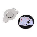 1 Piece Golf Hat Clip Ball Marker Cap Clip Stylish Golf Gift Durable Card Pattern