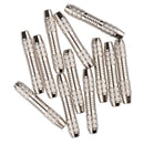12 Pieces 17 Grams Premium Dart Replacement Barrels Shafts Grip Silver