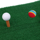 70 x 40cm Golf Mat Residential Practice Hitting Mat with Rubber Tee Holder Balls