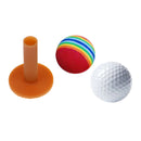 70 x 40cm Golf Mat Residential Practice Hitting Mat with Rubber Tee Holder Balls