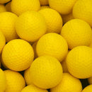 Elastic Synthetic Rubber Golf Ball Training Practice Ball Yellow 42.6mm