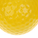 Elastic Synthetic Rubber Golf Ball Training Practice Ball Yellow 42.6mm