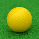 Elastic Synthetic Rubber Golf Ball Training Practice Ball Yellow 42.6mm