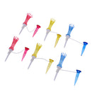 2 Pieces/Set Plastic Parent-child Golf Tees Practice Improve Distance Red Yellow Blue Random Color